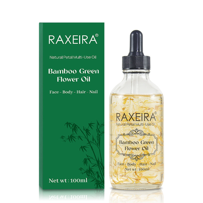 Óleo essencial da flor verde de bambu para o prego 100ml do cabelo do corpo da cara
