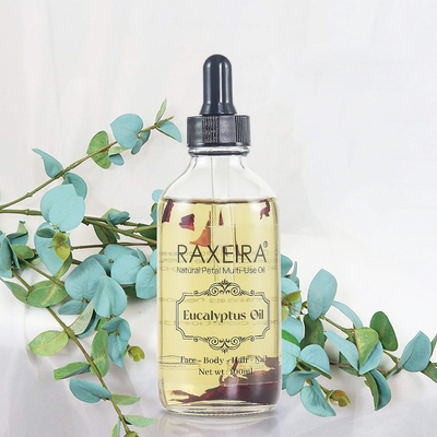 Cabelo natural do corpo da cara da massagem do creme hidratante de Rosemary Eucalyptus Lavender Rose Oil do óleo essencial do eucalipto da marca própria
