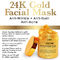 a máscara protetora erval dos cuidados com a pele do ouro 30ml 24k esclarece fugas e encolhe os poros