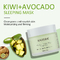 Cor verde hidratando de Kiwi Avocado Night Sleep Mask 50ml