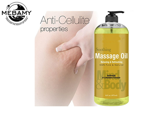 Óleo natural da massagem dos cuidados com a pele de 100%, óleos essenciais de relaxamento para a massagem 