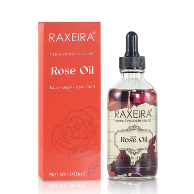 prego orgânico do cabelo do corpo de 100ml Rose Essential Oil For Face