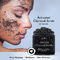 O carvão vegetal ativado aparência da areia esfrega para a cara e o corpo Exfoliting, desintoxicação